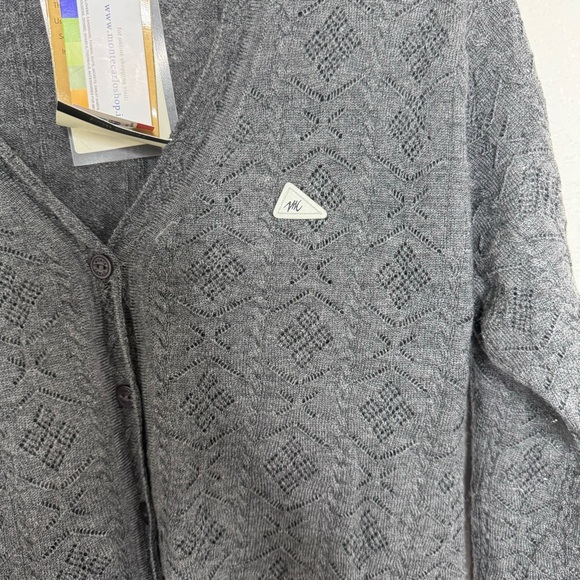 Monte Carlo Collection Woman’s Pure Wool Button Cardigan Sweater Large (40) NEW - Picture 4 of 6